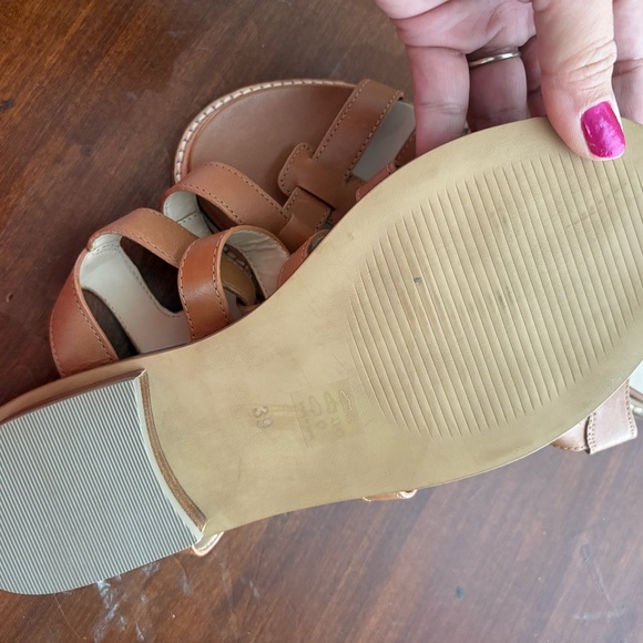 Anthropologie Tan Leather Sandals - Picture 2 of 3